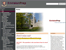Tablet Screenshot of envisionprep.com
